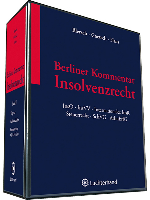 Berliner Kommentar Insolvenzrecht - 