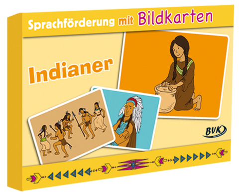 Sprachförderung mit Bildkarten Indianer - Hanna Herkenrath
