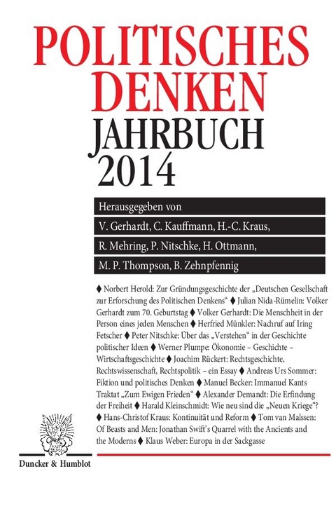 Politisches Denken. Jahrbuch 2014. - 