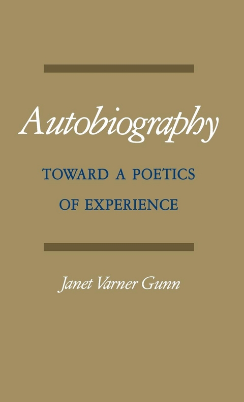Autobiography -  Janet Varner Gunn