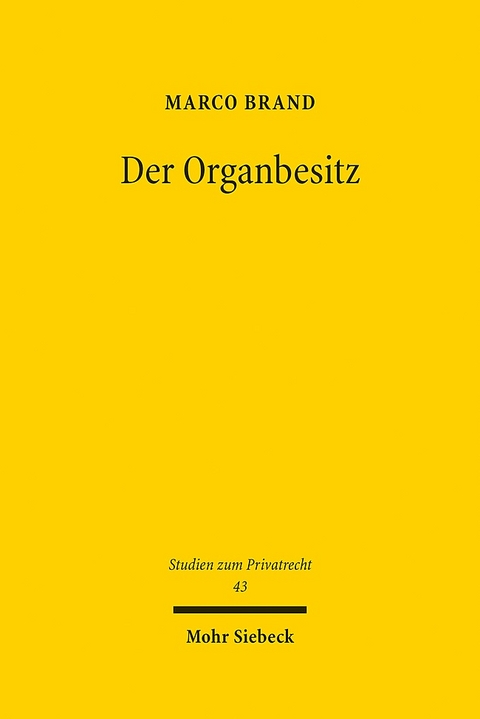 Der Organbesitz - Marco Brand