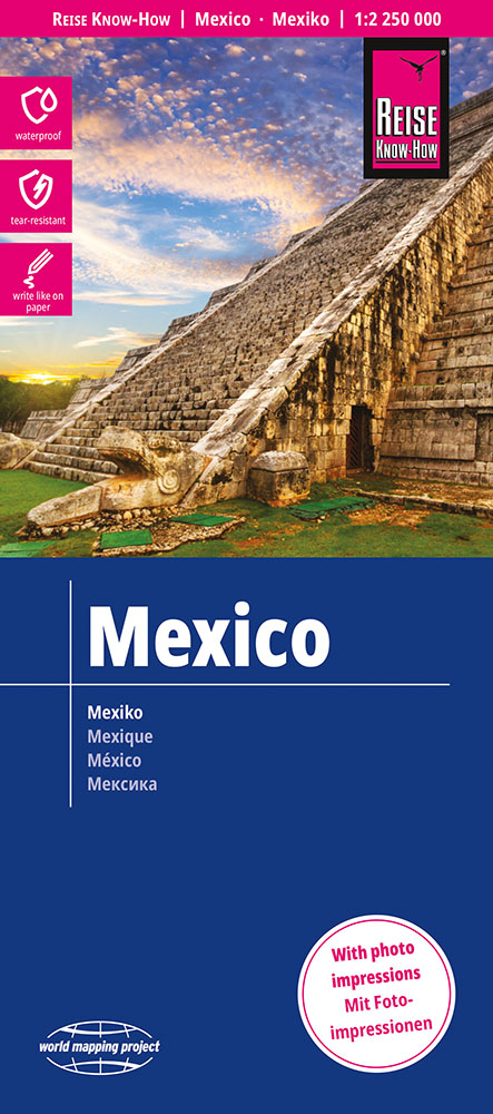 Reise Know-How Landkarte Mexiko / Mexico (1:2.250.000) - Reise Know-How Verlag Peter Rump