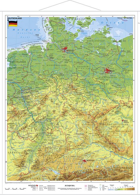 Deutschland physisch im Miniformat - Heinrich Stiefel