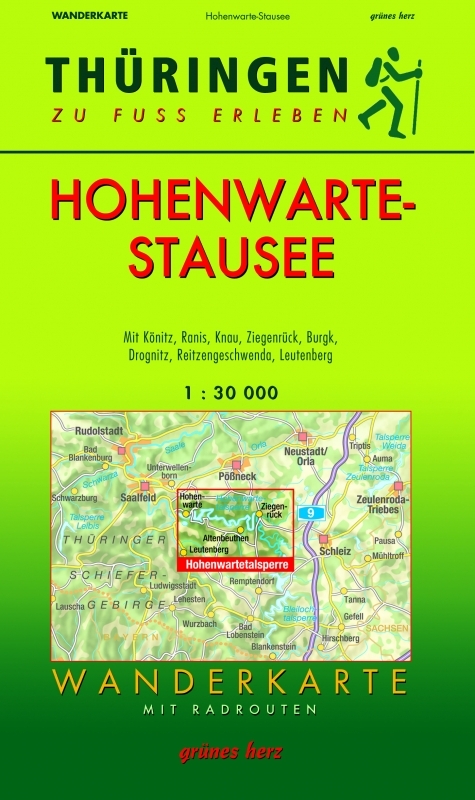 Wanderkarte Hohenwarte-Stausee - 