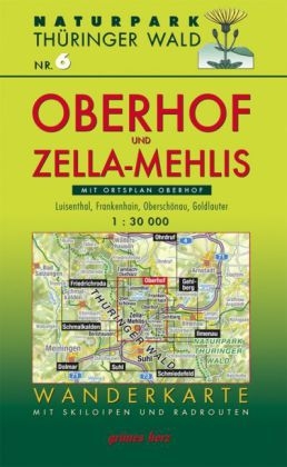 Wanderkarte Oberhof und Zella-Mehlis - 