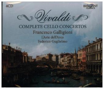 Complete Cello Concertos, 4 Audio-CDs - Antonio Vivaldi