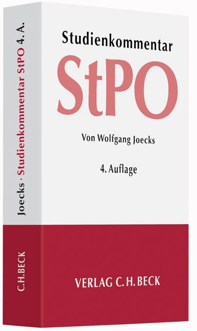 Strafprozessordnung - Wolfgang Joecks