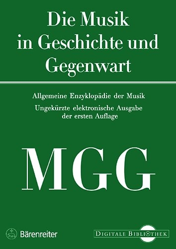 MGG - Musik in Geschichte und Gegenwart - 