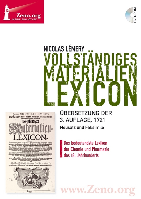 Nicolas Lemery: Materialien-Lexicon