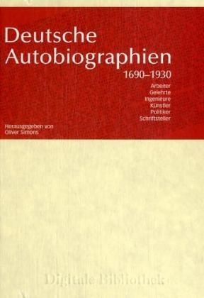 Deutsche Autobiographien 1690-1930 - 