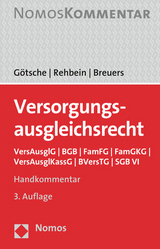 Versorgungsausgleichsrecht - Götsche, Frank; Rehbein, Frank; Breuers, Christian