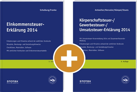 Einkommensteuer-Erklärung 2014 + Körperschaftsteuer-/Gewerbesteuer-/Umsatzsteuer-Erklärung 2014 (Kombiprodukt)