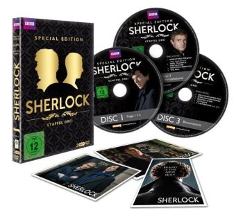 Sherlock. Staffel.3, 3 DVDs (Special Edition mit Bonus-Disc und Postkarten-Set)