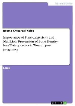 Importance of Physical Activity and Nutrition- Prevention of Bone Density loss/Osteoporosis in Women post pregnancy - Reema Khetarpal-Kolge