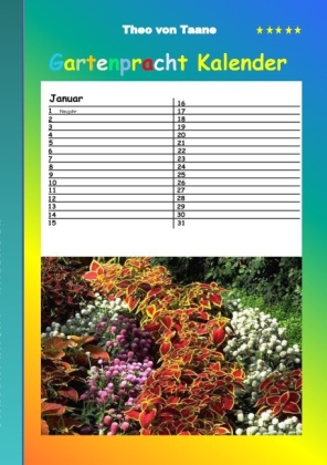 Gartenpracht - Kalender