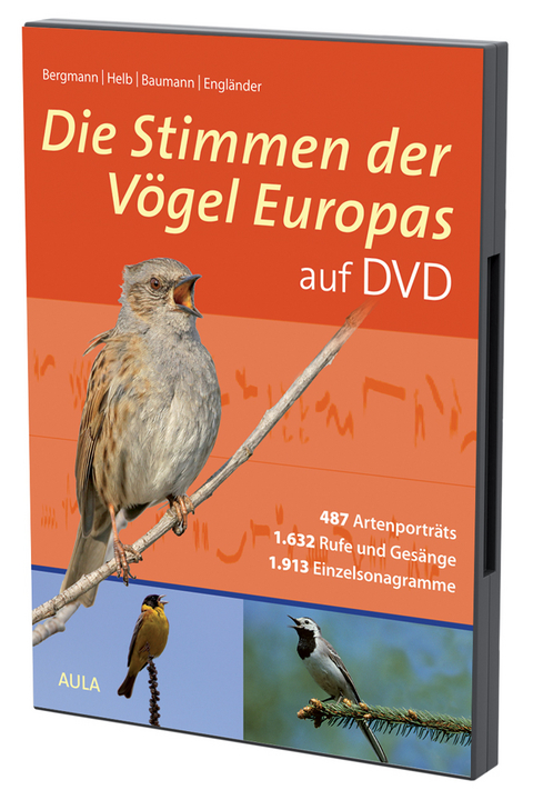 Die Stimmen der Vögel Europas auf DVD - Hans-Heiner Bergmann, Hans-Wolfgang Helb, Sabine Baumann, Wiltraud Engländer