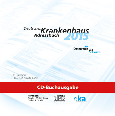 dka CD Buchausgabe Deutsches Krankenhaus Adressbuch 2015 - 