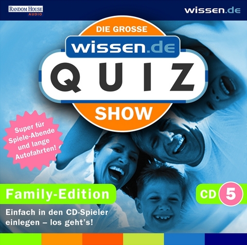 Die große wissen.de Quizshow, Family-Edition, 1 Audio-CD. Tl.5 - 