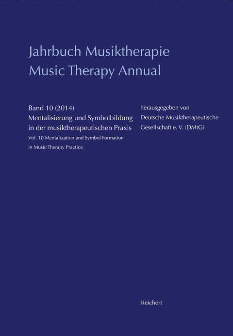 Jahrbuch Musiktherapie / Music Therapy Annual - Hanna Schirmer