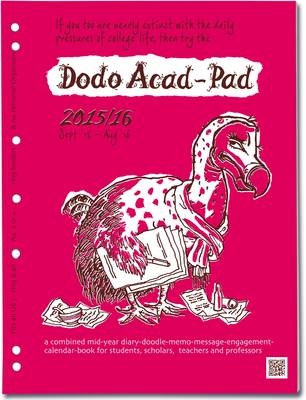 Dodo Acad-Pad A4 2/4 Ring/Us Letter 3-Ring/Filofax-Compatible Universal Diary Refill 2015 - 2016 Week to View Academic Mid Year Diary - Naomi McBride