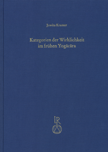 Kategorien der Wirklichkeit im frühen Yogacara - Jowita Kramer