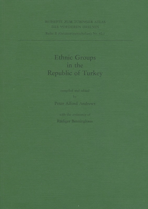 Ethnic Groups in the Republic of Turkey - Peter Andrews