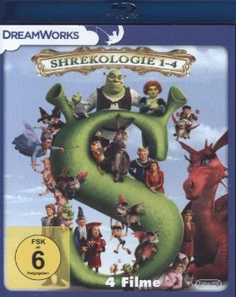 Shrek - Die komplette Geschichte, Teil 1-4, 4 Blu-ray