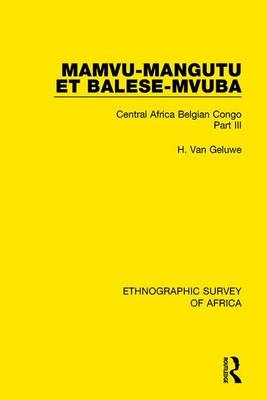 Mamvu-Mangutu et Balese-Mvuba -  H. Van Geluwe