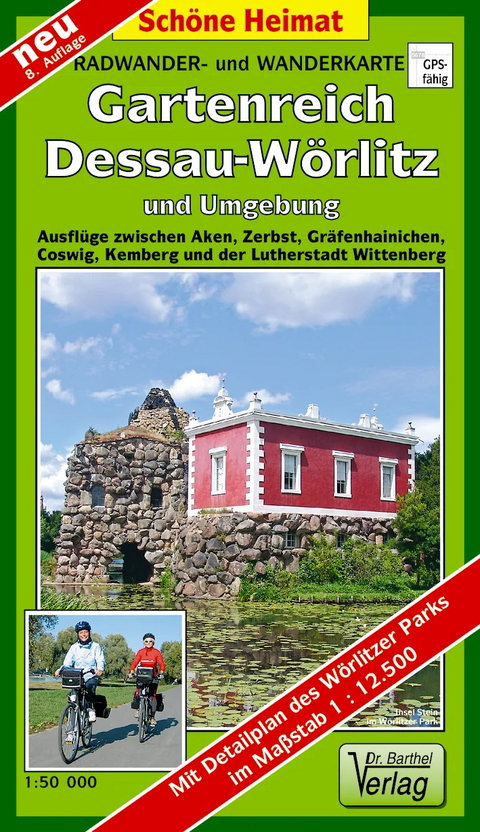 Radwander- und Wanderkarte Gartenreich Dessau-Wörlitz und Umgebung