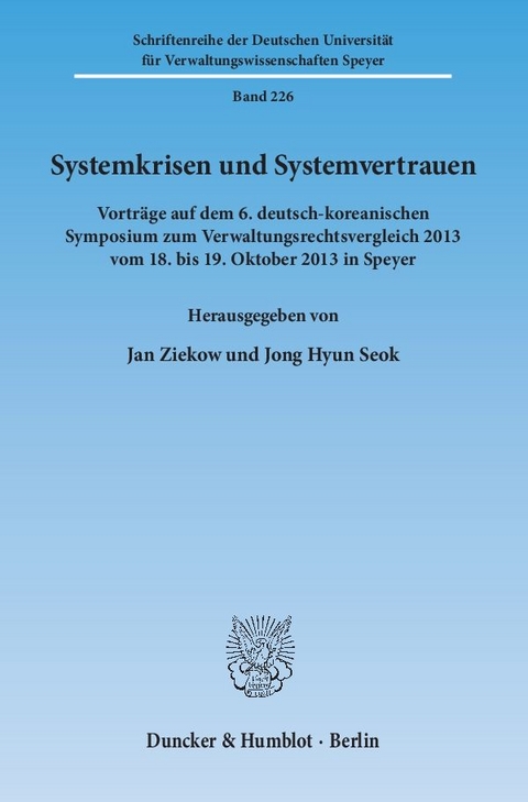 Systemkrisen und Systemvertrauen. - 