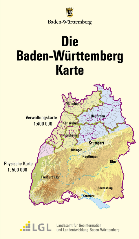 Die Baden-Württemberg Karte
