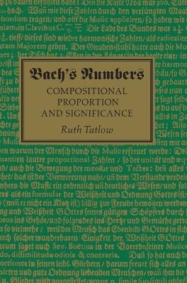 Bach's Numbers - Ruth Tatlow