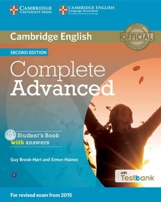 Complete Advanced Student's Book with Answers with CD-ROM with Testbank - Guy Brook-Hart, Simon Haines