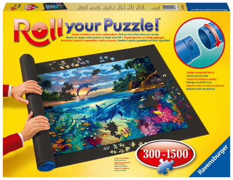 Ravensburger Roll your Puzzle - Puzzlematte für Puzzles mit bis zu 1500 Teilen, Puzzleunterlage zum Rollen, Praktisches Zubehör zur Aufbewahrung von Puzzles