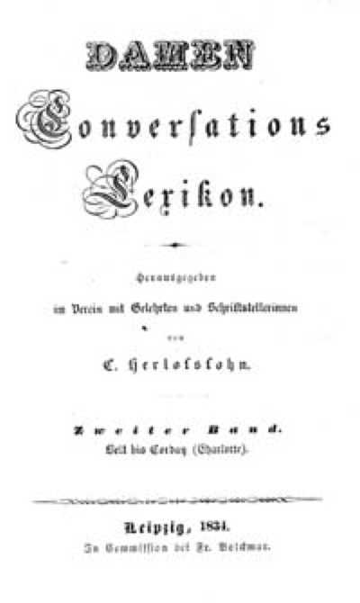 Damen Conversations Lexikon Leipzig 1834-38 - 