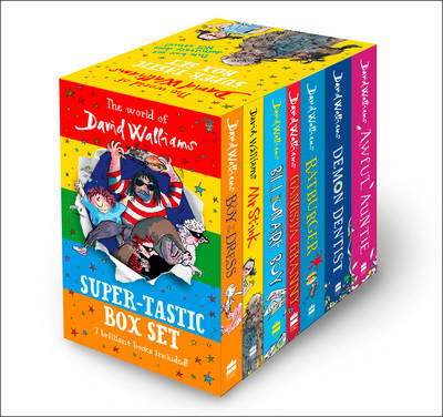 World of David Walliams: 7 Book Collection (The Boy in the Dress, Mr Stink, Billionaire Boy, Gangsta Granny, Ratburger, Demon Dentist, Awful Auntie) -  David Walliams