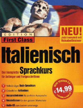 Edition First Class Italienisch 5.0, 4 CD-ROMs u. 1 Audio-CD in Box