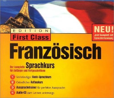 Edition First Class Französisch 3.0, 3 CD-ROMs u. 1 Audio-CD in Jewelcase