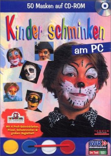 Kinder schminken am PC, 1 CD-ROM m. 4 Profi-Schminkfarben, Pinsel und Schwämmchen