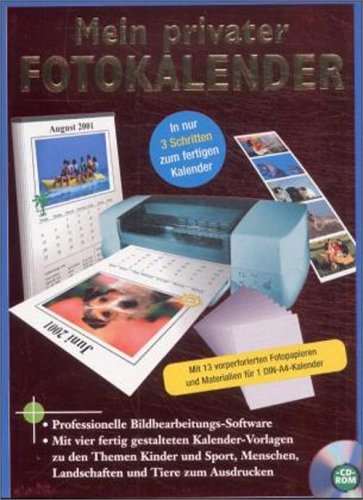 Mein privater Fotokalender, 1 CD-ROM m. 13 vorperforierten Fotopapieren und Materialien für 1 DIN-A4-Kalender