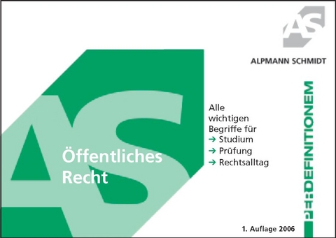 Definitionen Öffentliches Recht