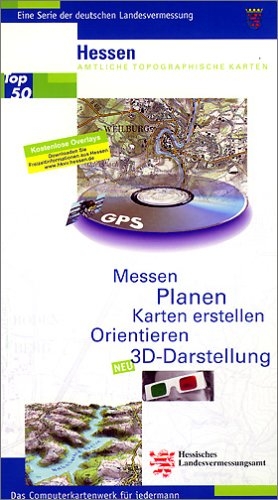 Rasterdaten der amtlichen Topographischen Karten von Hessen auf CD-ROM.... / TOP 50 Hessen