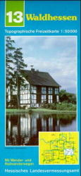 "Topographische Freizeitkarten 1:50000 Hessen. Sonderblattschnitte auf der Grundlage der Topographischen Karte 1:50000 (Freizeitregionen); mit Wander-, Radwanderwegen, Freizeiteinrichtungen; Text-, und Bildinfos auf der Rückseite oder im Begleitheft" / Blatt WH Waldhessen (Ost und West)