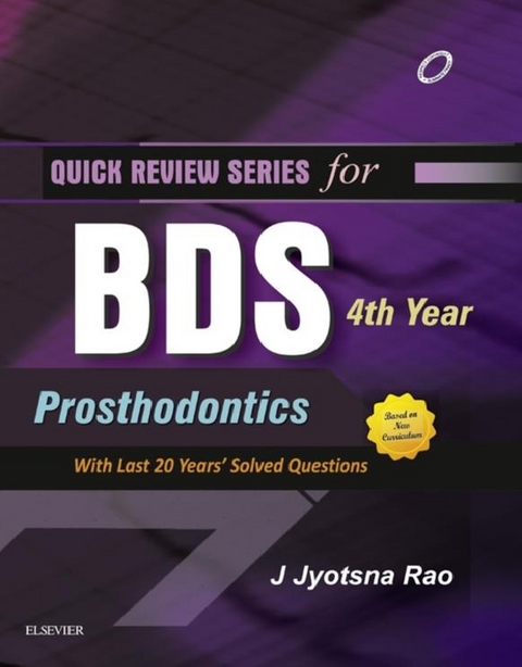 QRS for BDS 4th Year - Prosthodontics (E-book) -  Jyotsna Rao