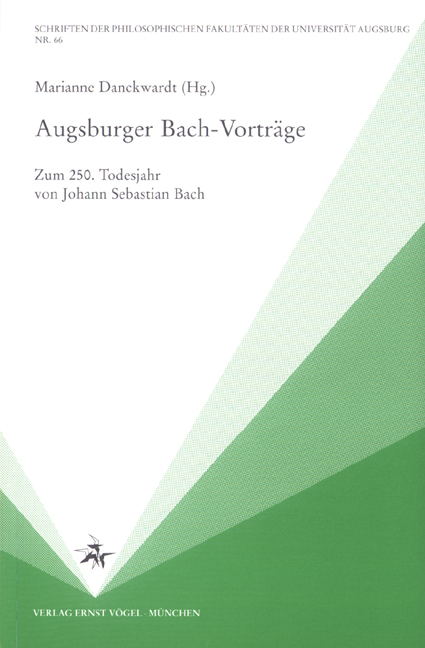 Augsburger Bach-Vorträge - 