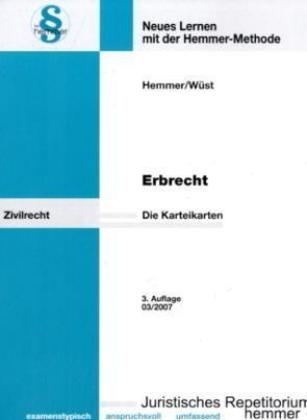 Erbrecht - Karl E Hemmer, Achim Wüst