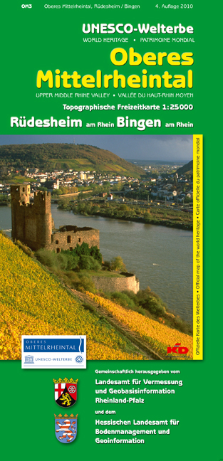 UNESCO-Welterbe - Oberes Mittelrheintal Rüdesheim am Rhein, Bingen am Rhein (WR) -  Landesamt für Vermessung und Geobasisinformation Rheinland-Pfalz