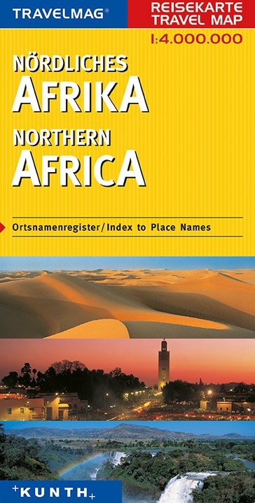 KUNTH Reisekarte Nördliches Afrika 1:4 Mio. - 