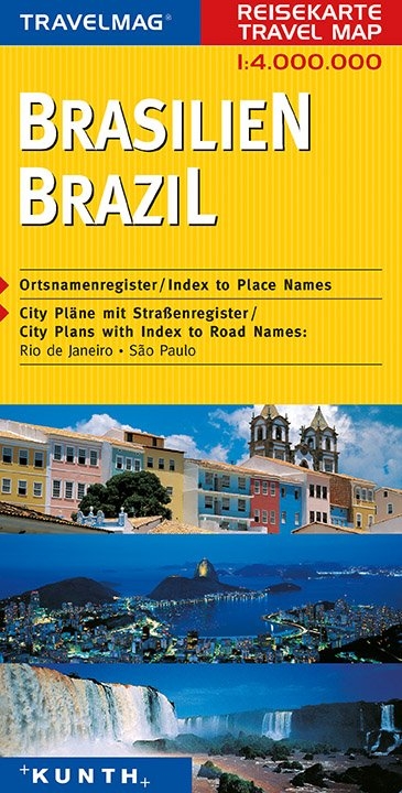 KUNTH Reisekarte Brasilien 1:4 Mio. - 