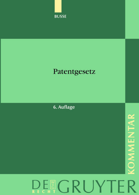Patentgesetz - 